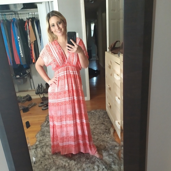 Free People Dresses World Market Orange Maxi Dress Poshmark